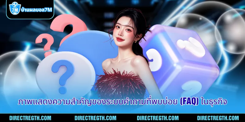 ภาพแสดงความสำคัญของระบบคำถามที่พบบ่อย (FAQ) ในธุรกิจ